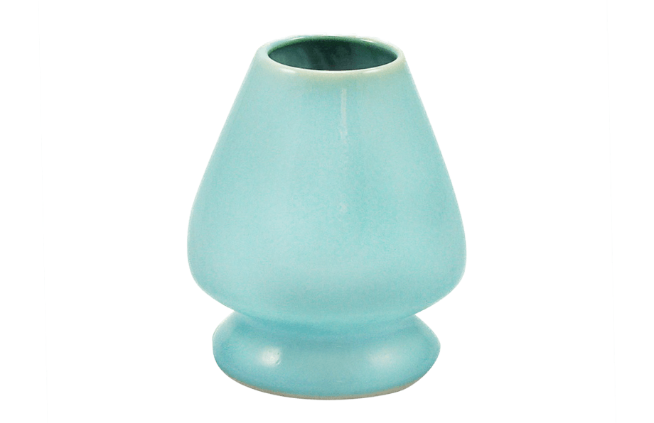 Turquoise ceramic matcha stand