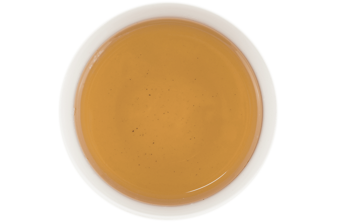 Organic Jasmine Pearl green tea brew