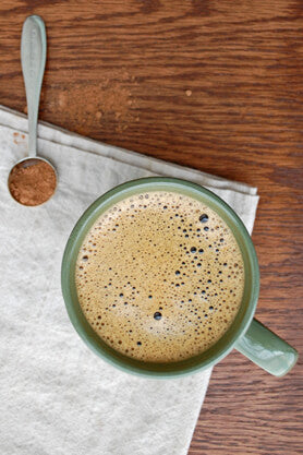 Mug of a Chocolate Chaga Latte