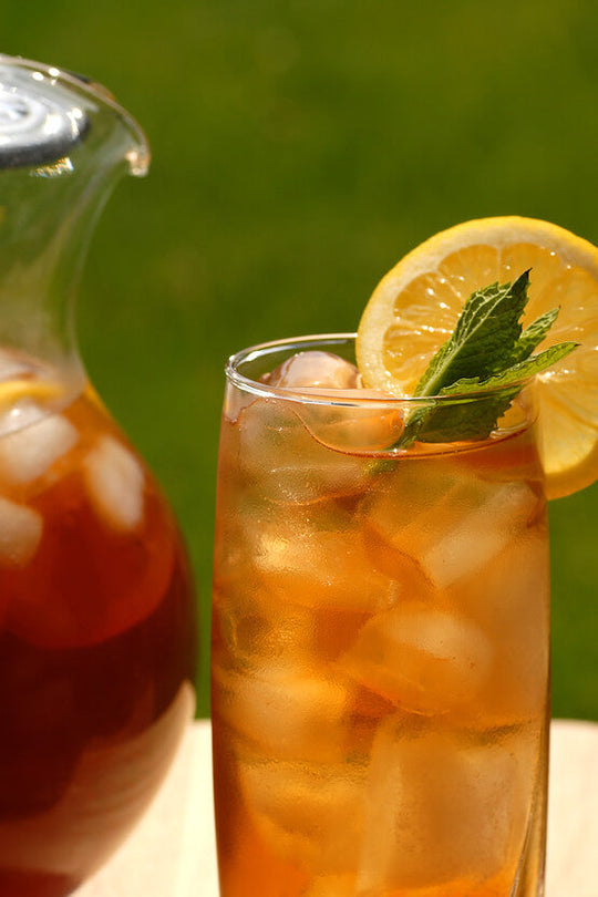Glass of Iced Tea with Lemon