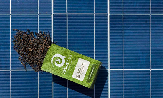 Bag of Tea on a Solar Panel