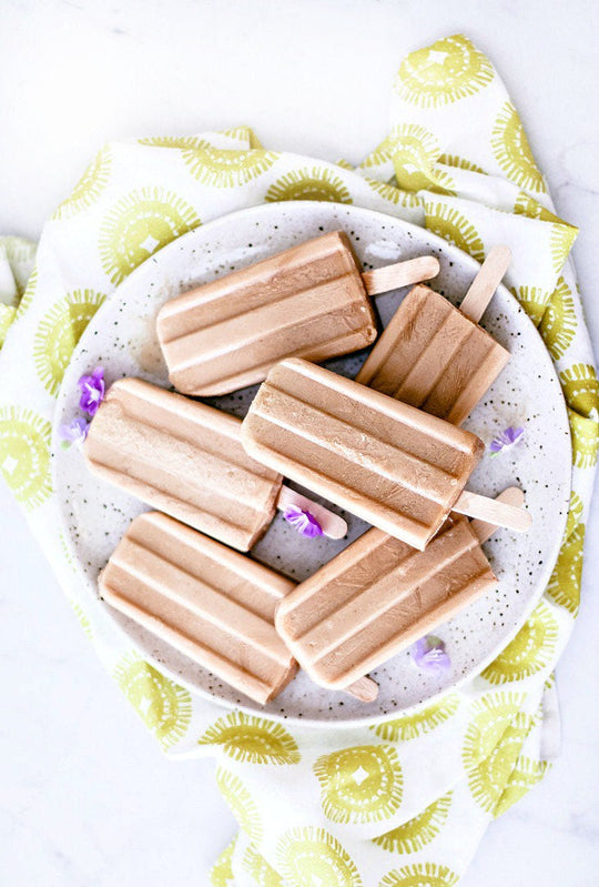 Coconut Thai Popsicles on a plate