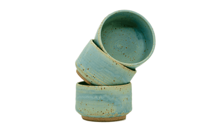 Stack of three ceramic bowls