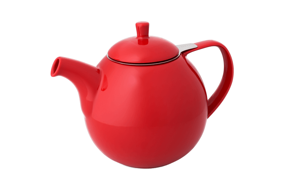 Red teapot
