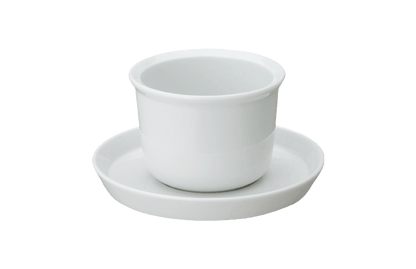White ceramic cup and saucer