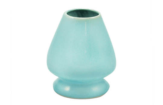 Turquoise ceramic matcha stand