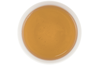 Organic Jasmine Pearl green tea brew
