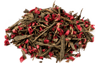 organic-raspberry-green-tea-leaves