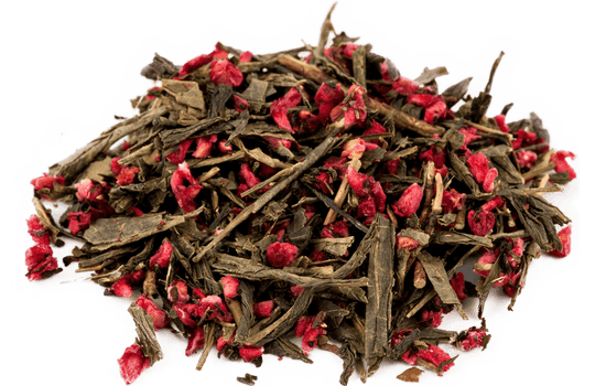 organic-raspberry-green-tea-leaves