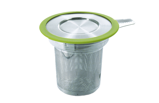Stainless steel Tea infuser with green lid